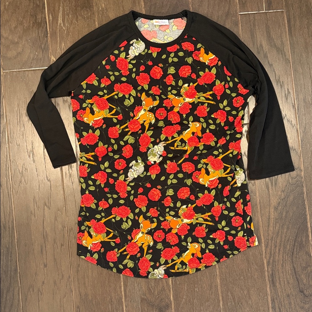 LuLaRoe Disney Bambi 3/4 Sleeve Top